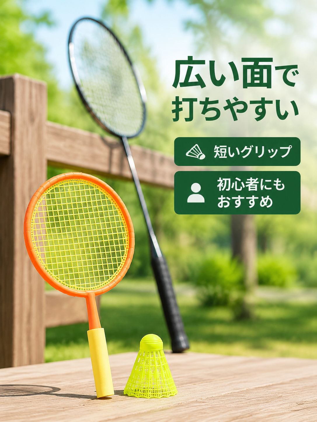 旅行用軽便バドミントンラケット