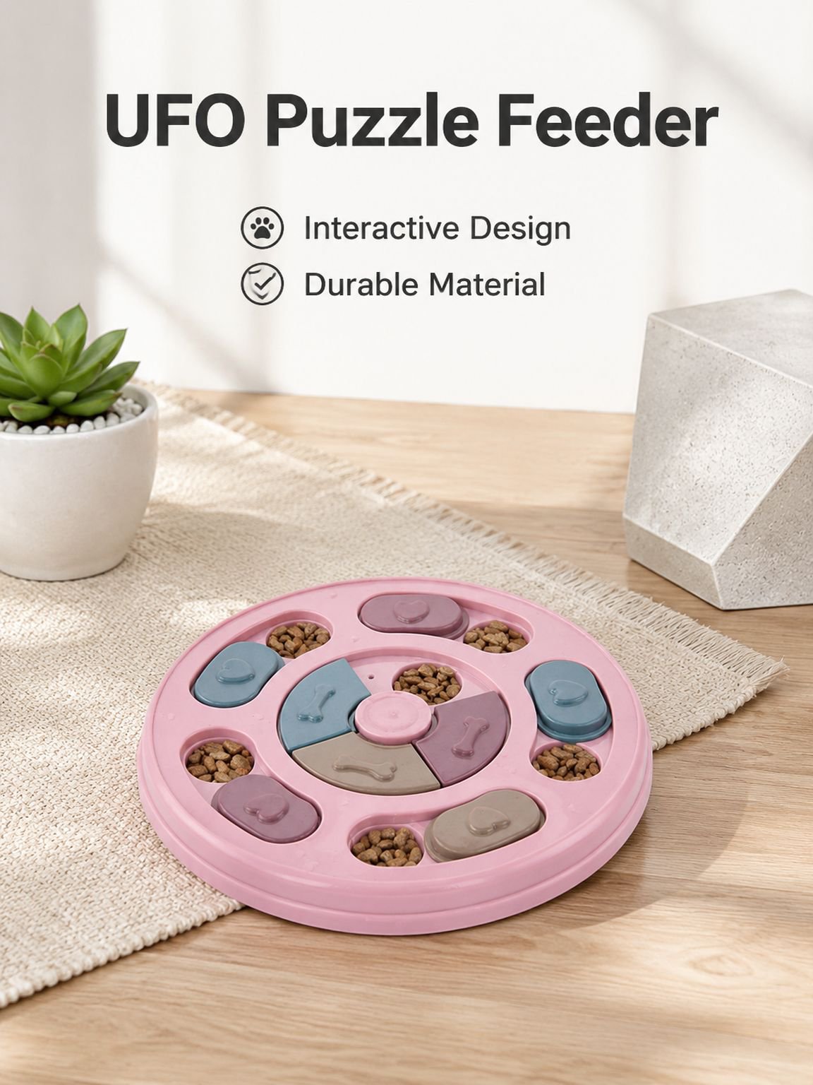 Pet Dog Spinning Slow Food Bowl