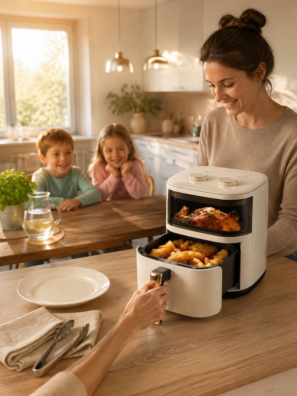 Multifunktionaler Heißluftfritteuse Backofen