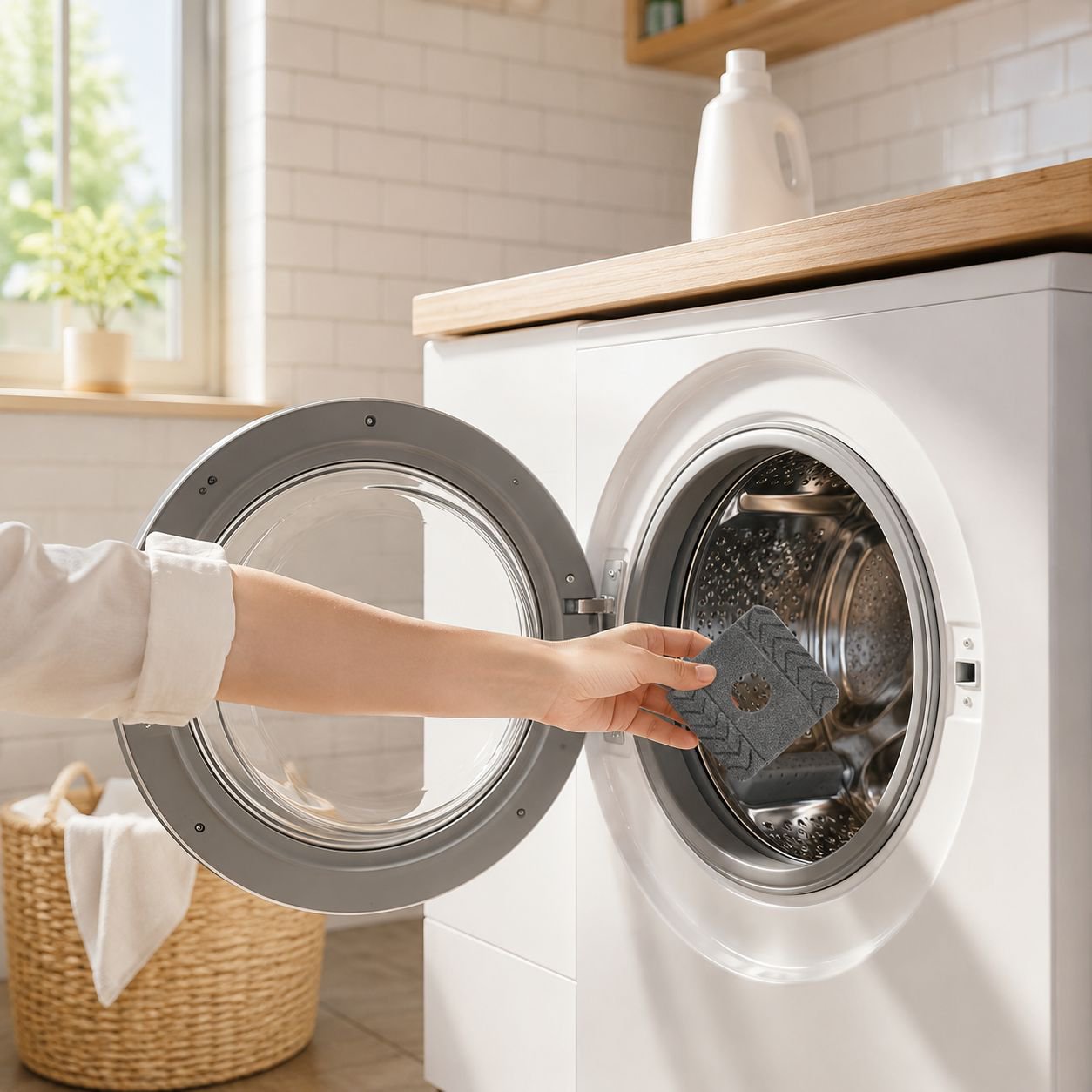 Effektiver Glasreiniger mit Magnetfunktion