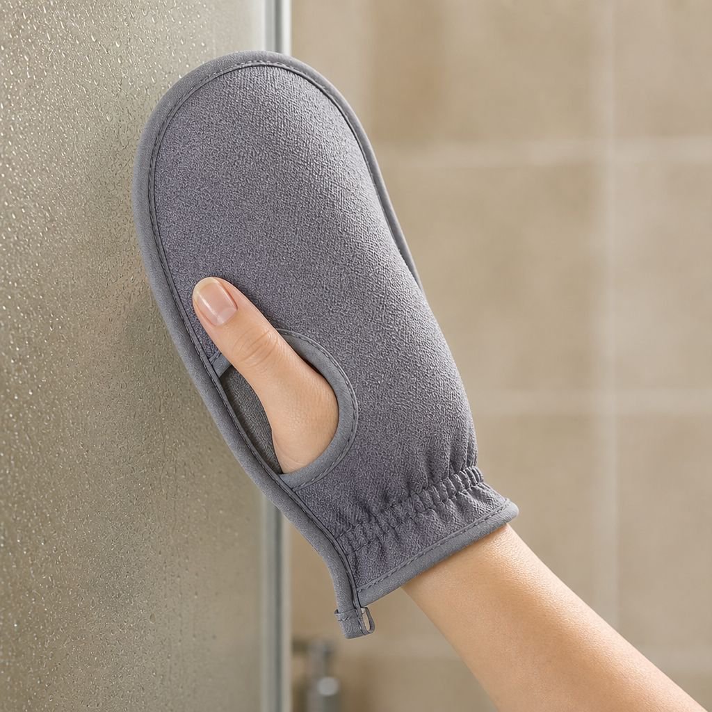 Guante exfoliante de baño para frotar la espalda y eliminar impurezas