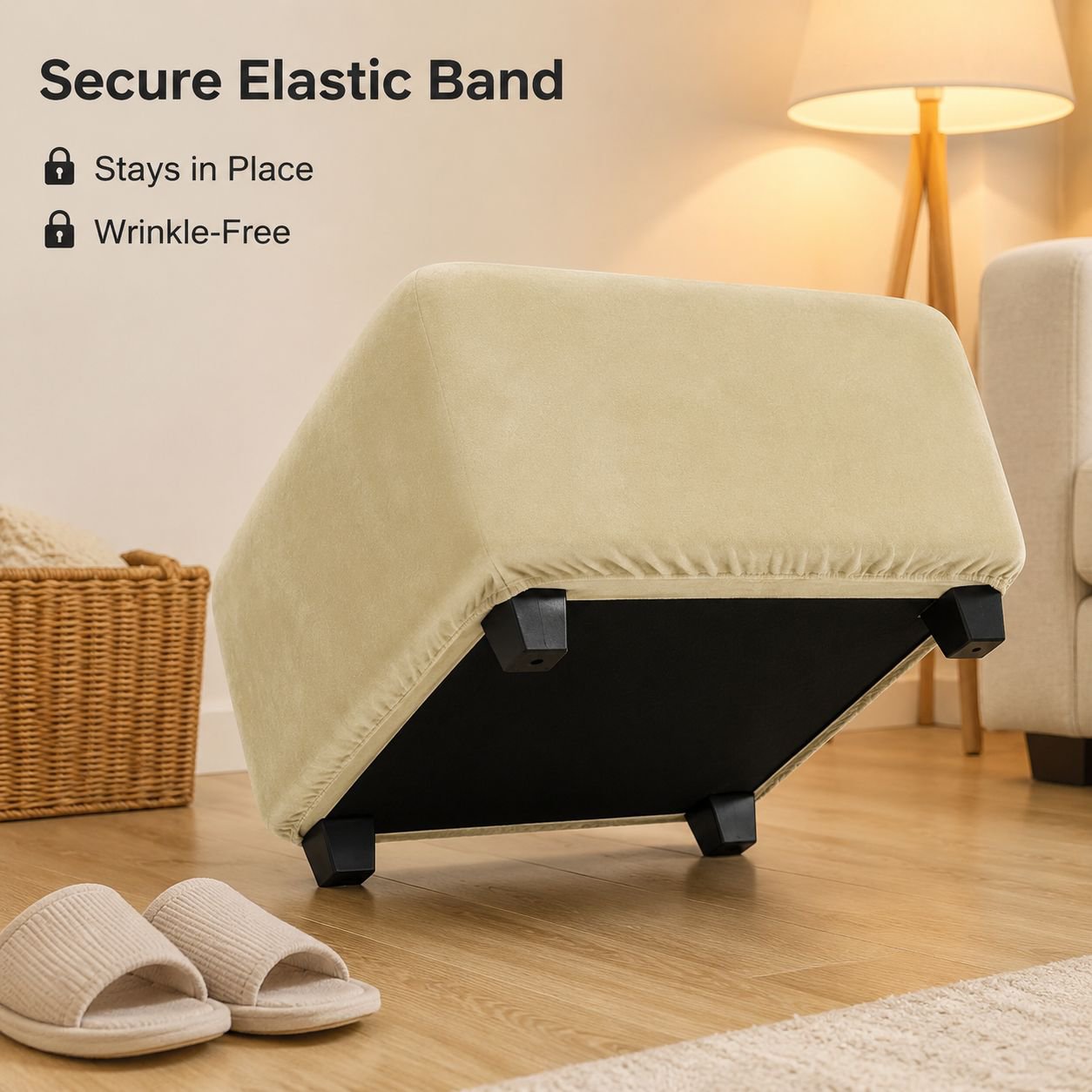 Simple shoe changing stool