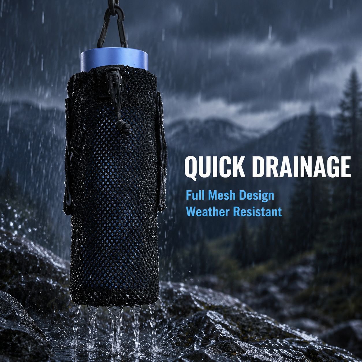 Cycling Hiking Tactical Water Bottle Holder Multifunctional Waist Hanging Pouch