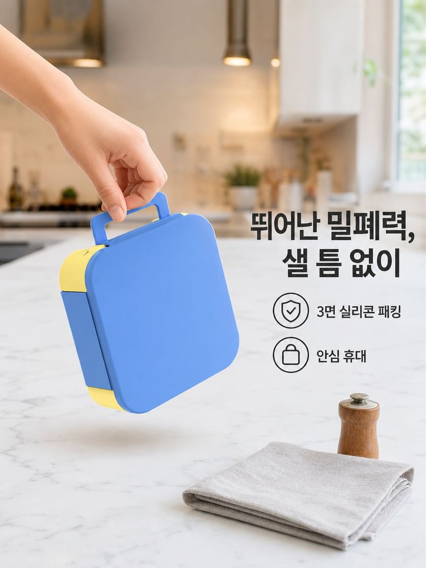 휴대용 칸막이 도시락통
