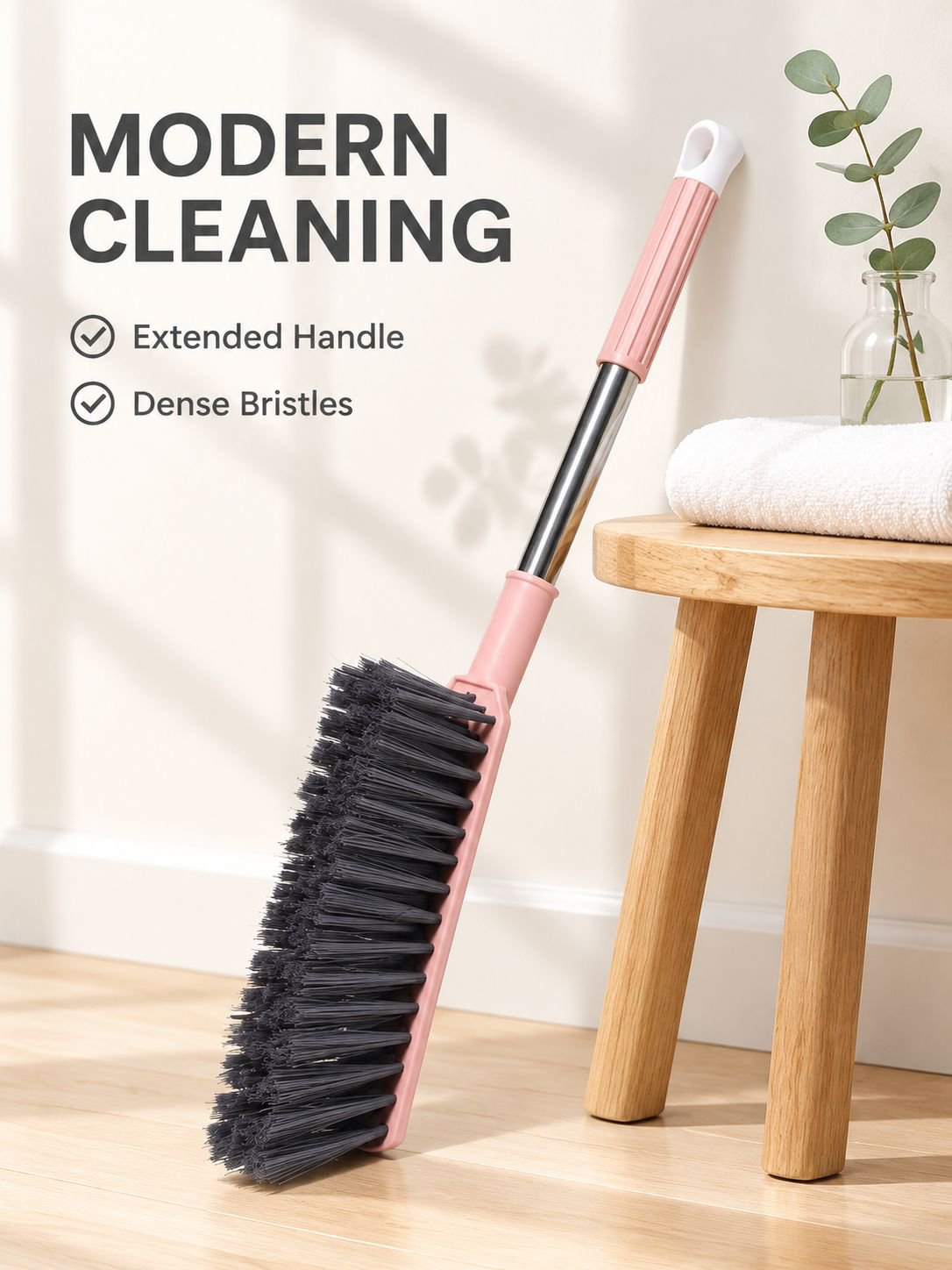Bed brush sweeping bed brush household bed brush stainless steel long handle household cleaning stud