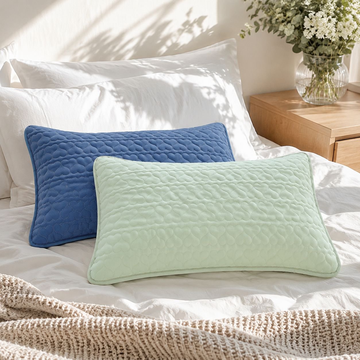 Anti-drool and anti-oil pillowcase, sweat-proof quilted pillowcase