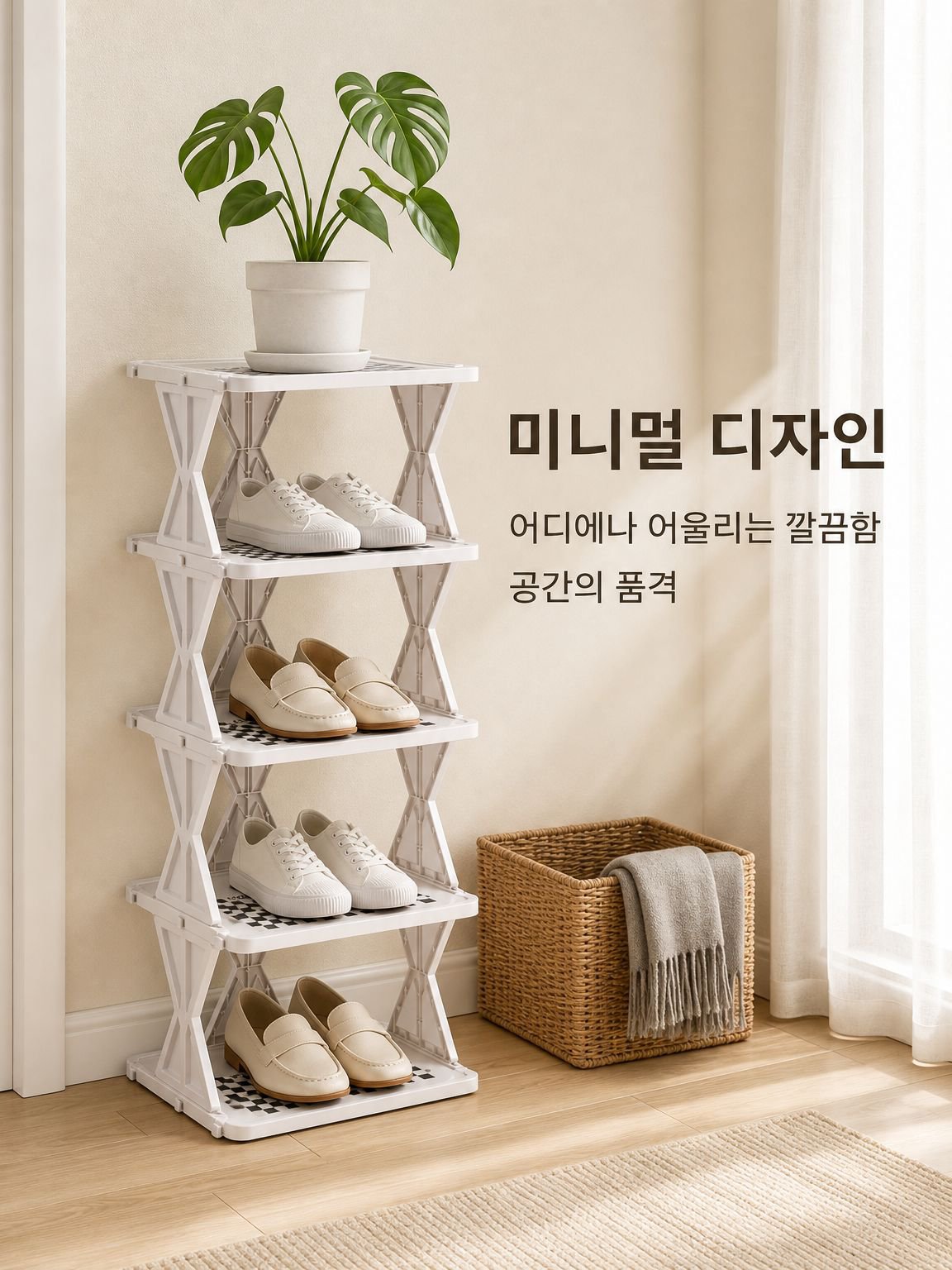다층 공간절약 신발 정리대