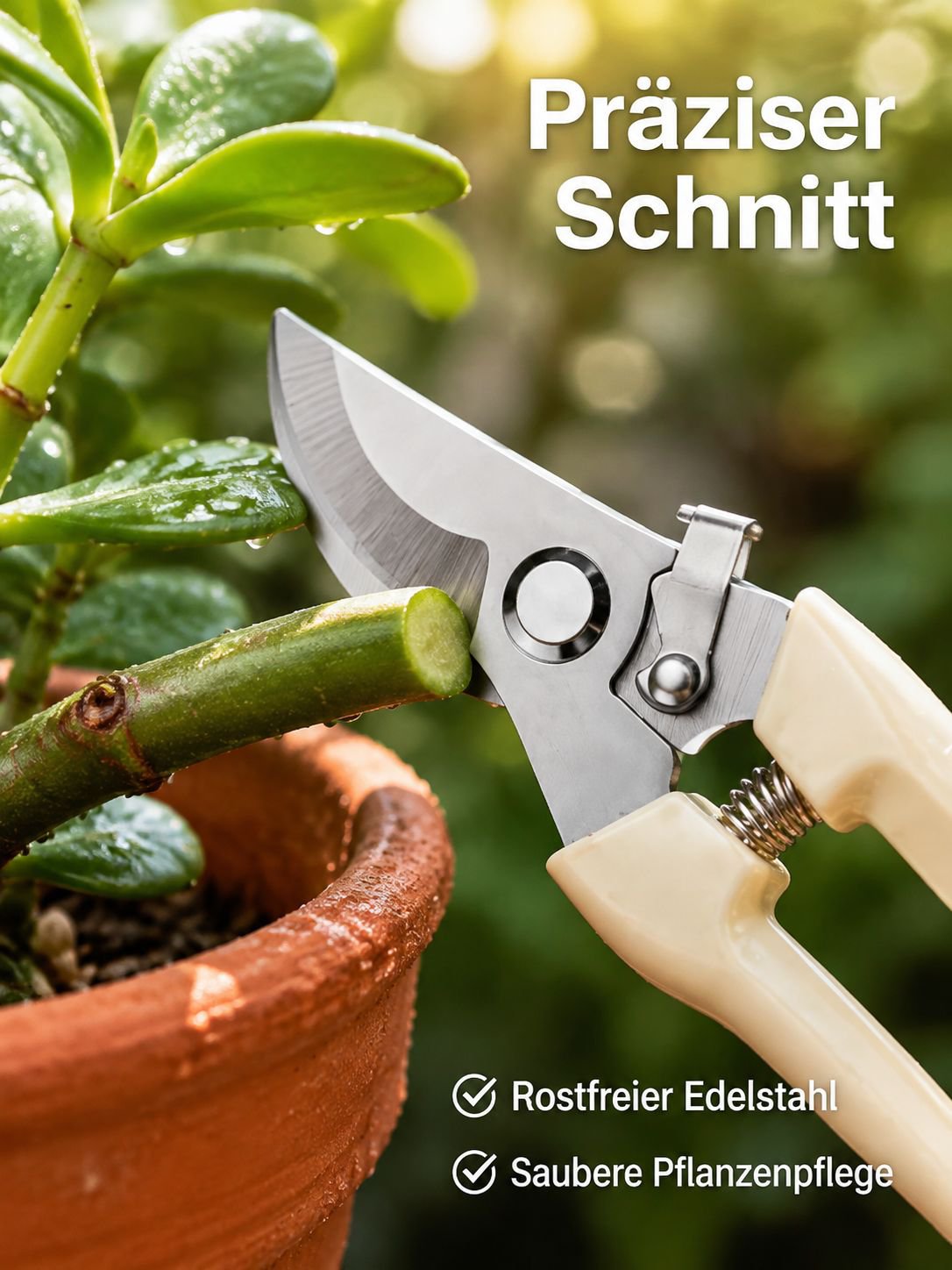  Edelstahl-Gartenschere für Pflanzenpfleg