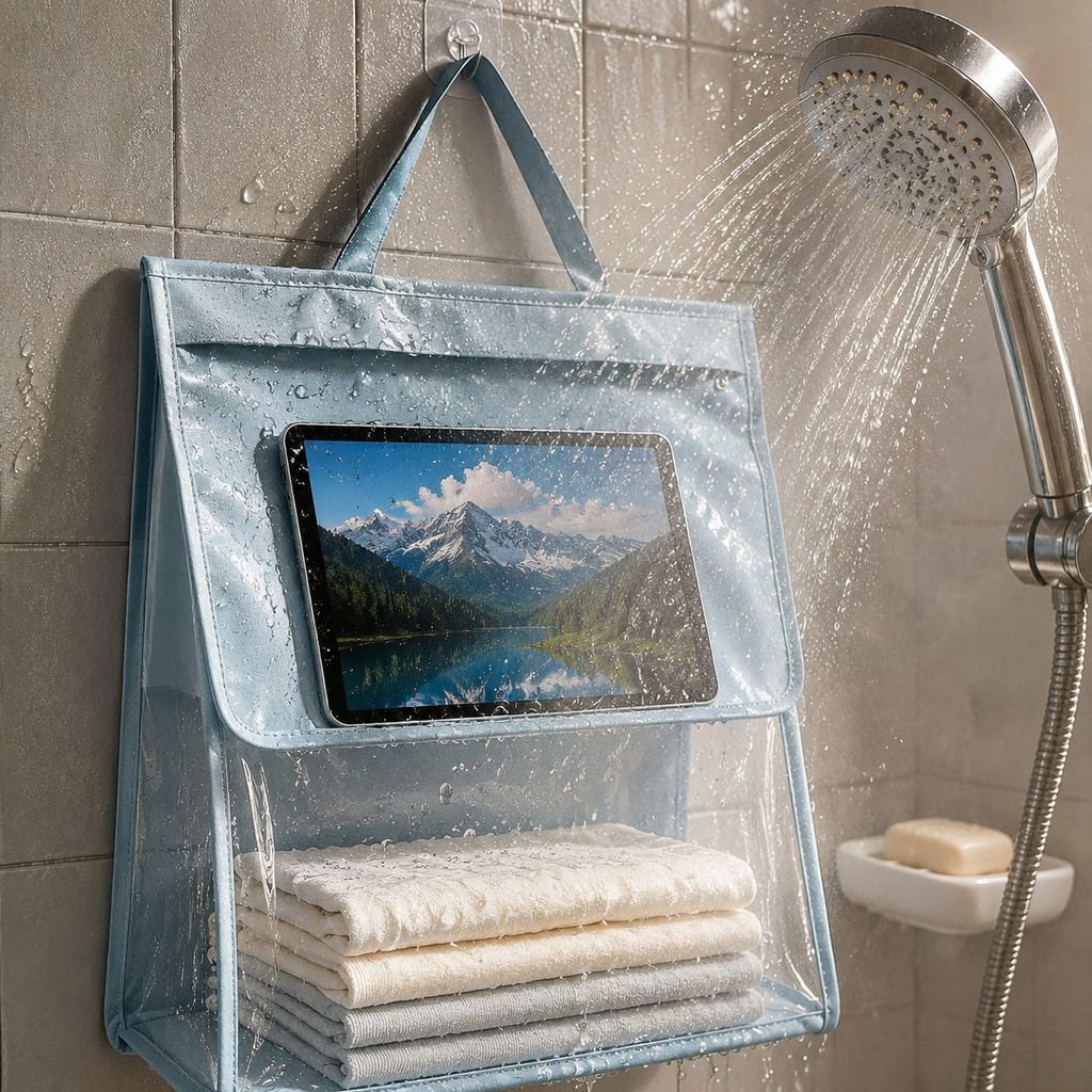 Wall-mounted Waterproof Bathroom Organizer Bag