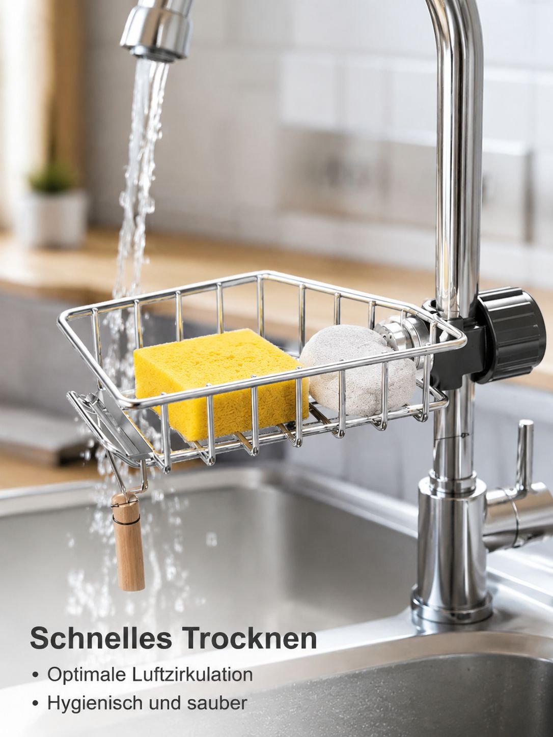 Küchenlappen-Halter zur einfachen Lappenaufbewahrung