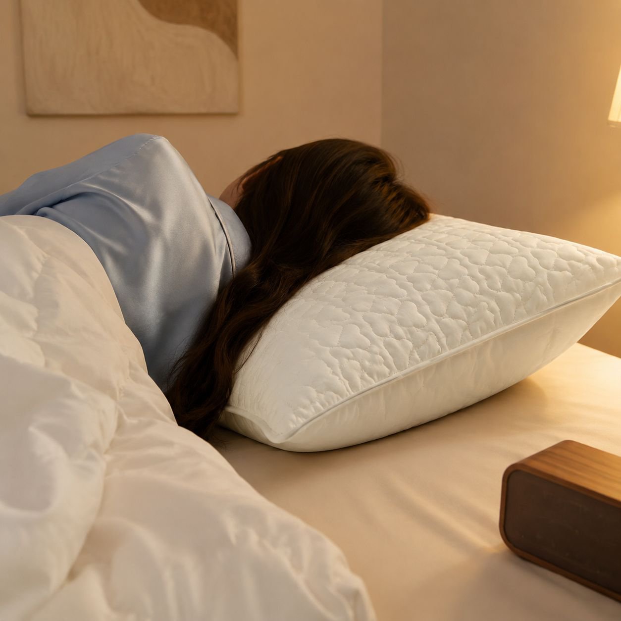 Smooth feel Sleep Pillow Pillow backcoat Polylactic acid fiber Easy to clean breathable Sweatproof a