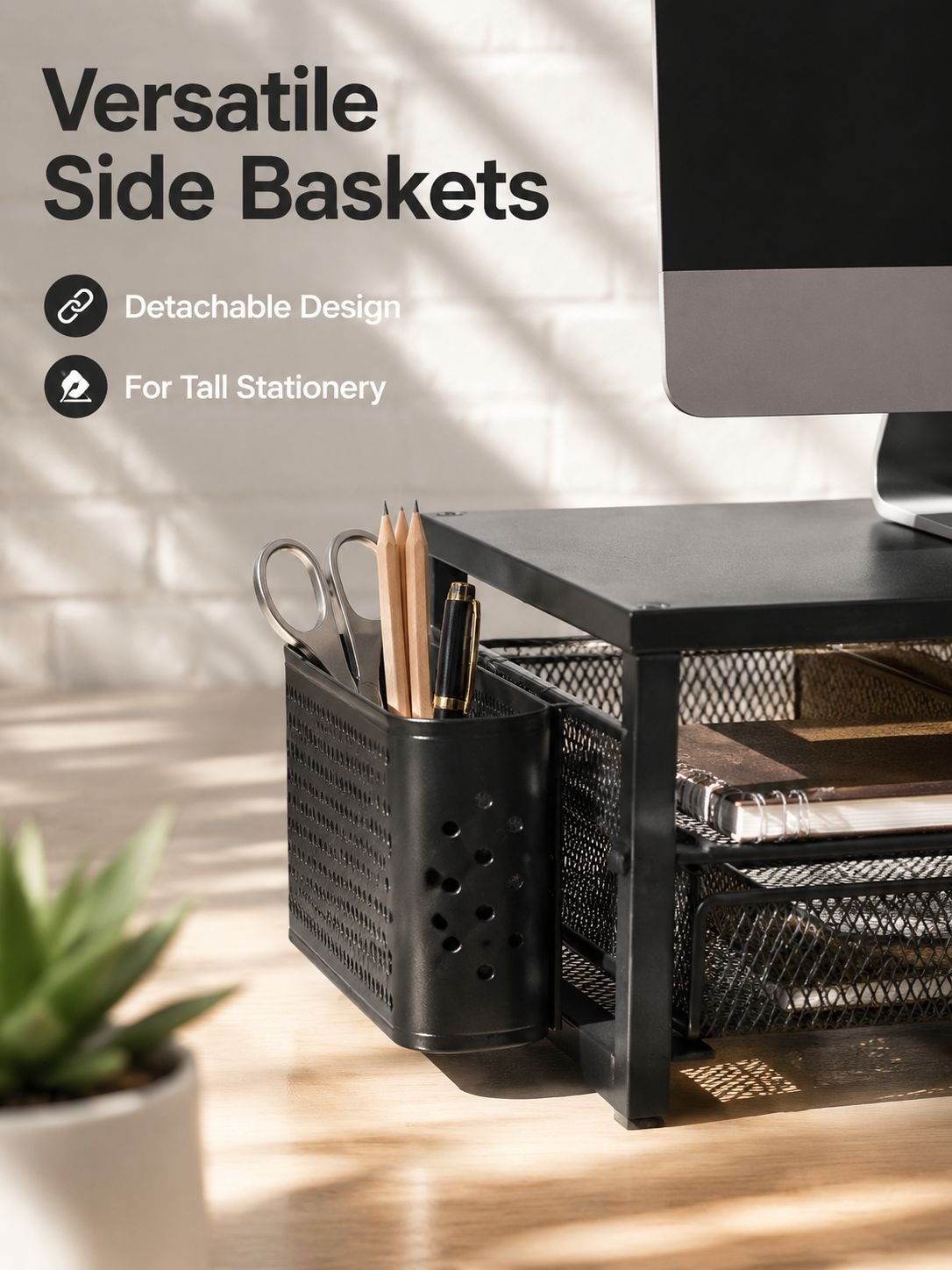 Two-Tier Desk Organiser with Drawer