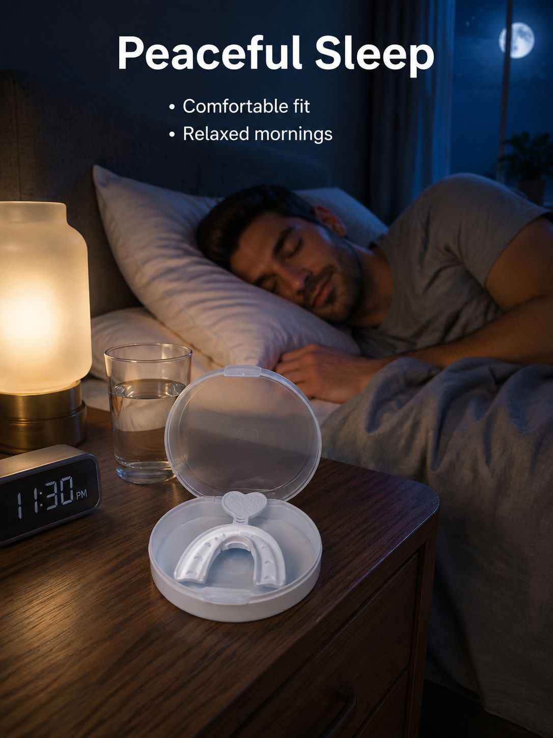 Night Guard Dental Kit with Support, Tooth Box and Bite Gel