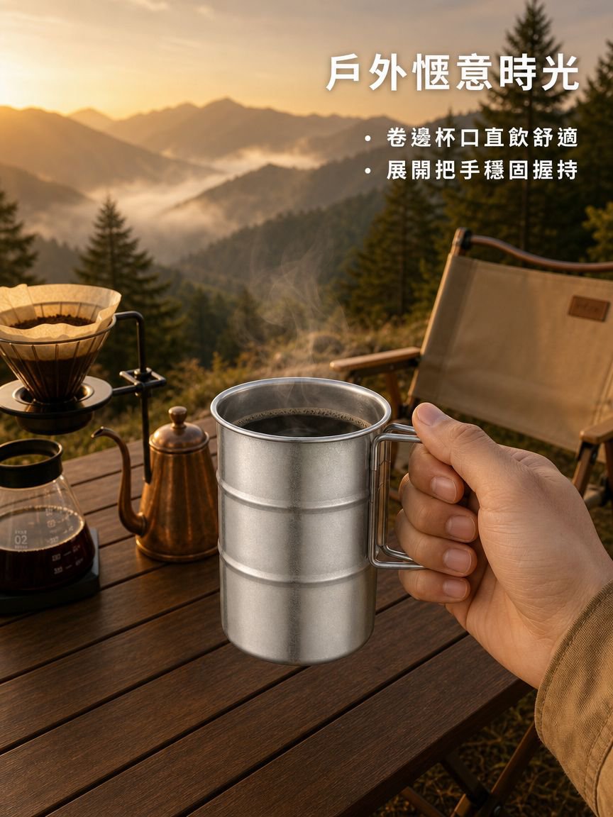 摺疊水杯隨身咖啡杯露營飲水專用
