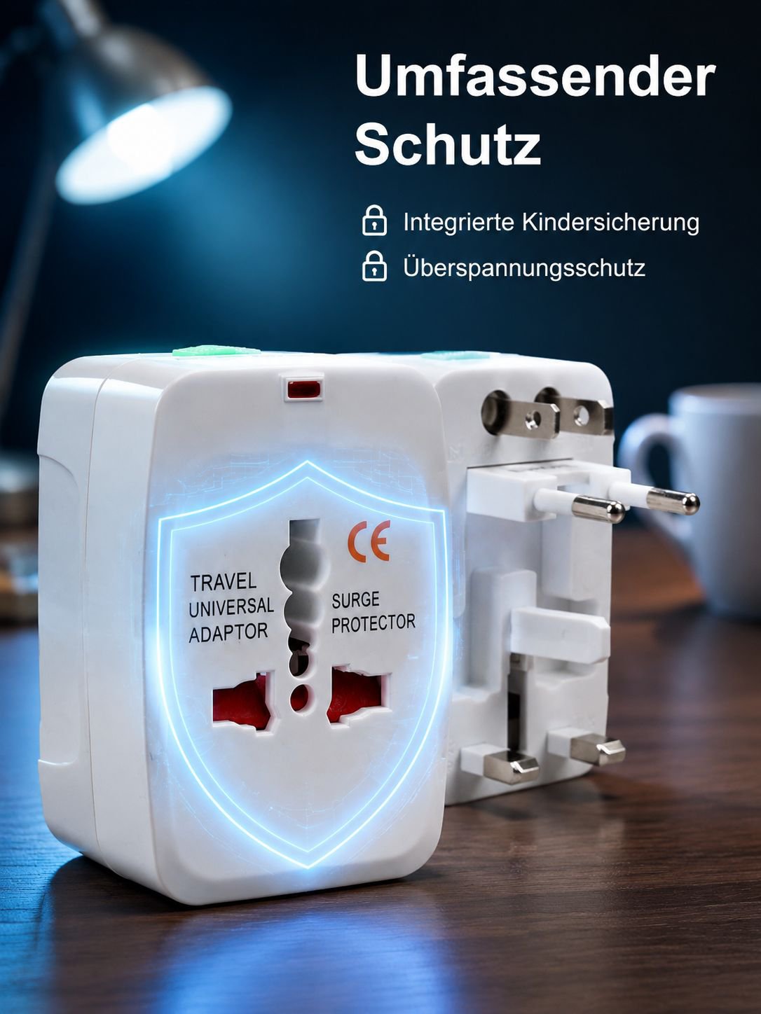 Weltweiter Universal-Reise-Steckdosenadapter