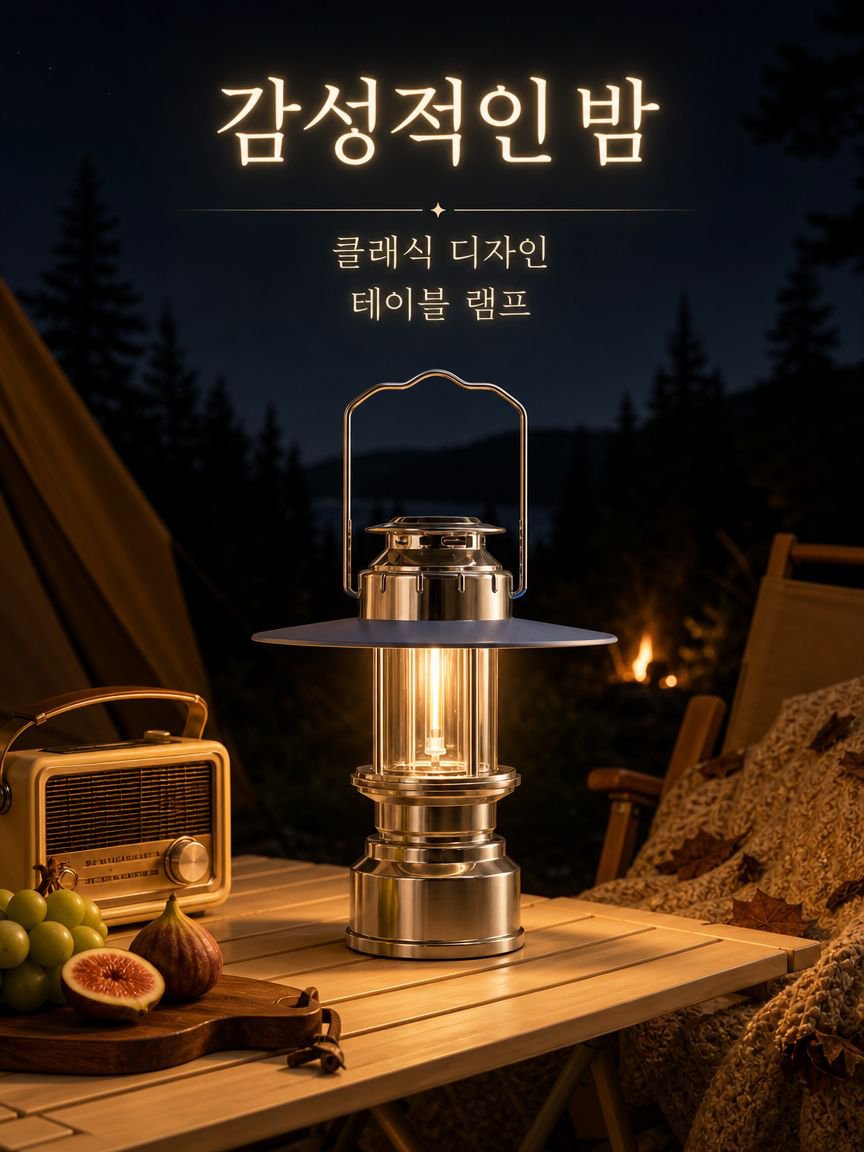 야외 캠핑 휴대용 텐트 램프 레트로 조명 비상등