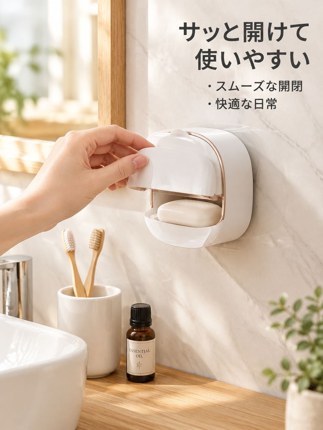 壁掛け式かわいい石鹸ホルダー