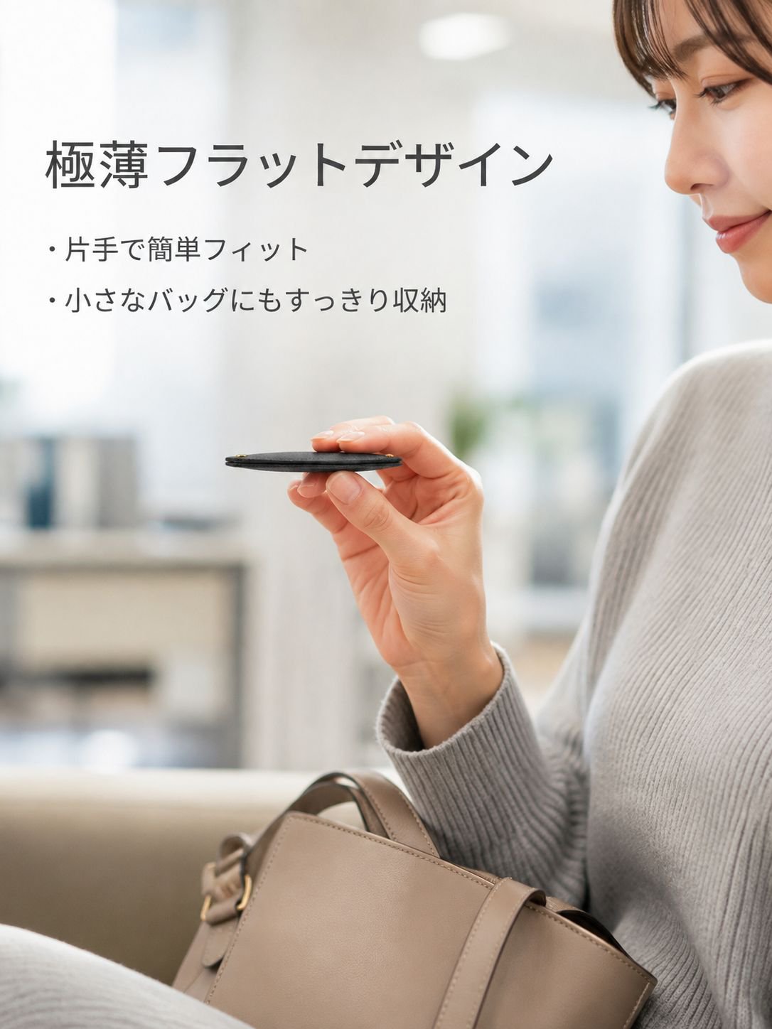 360度回転可能なミニミラー