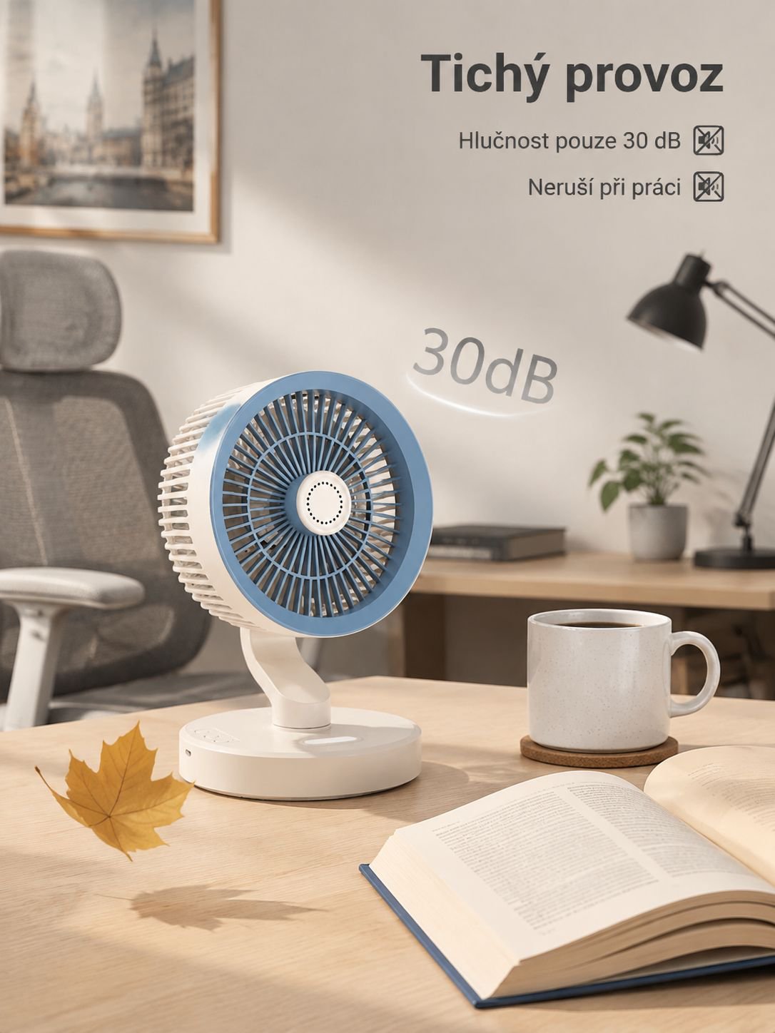 USB ventilátor pro cirkulaci vzduchu