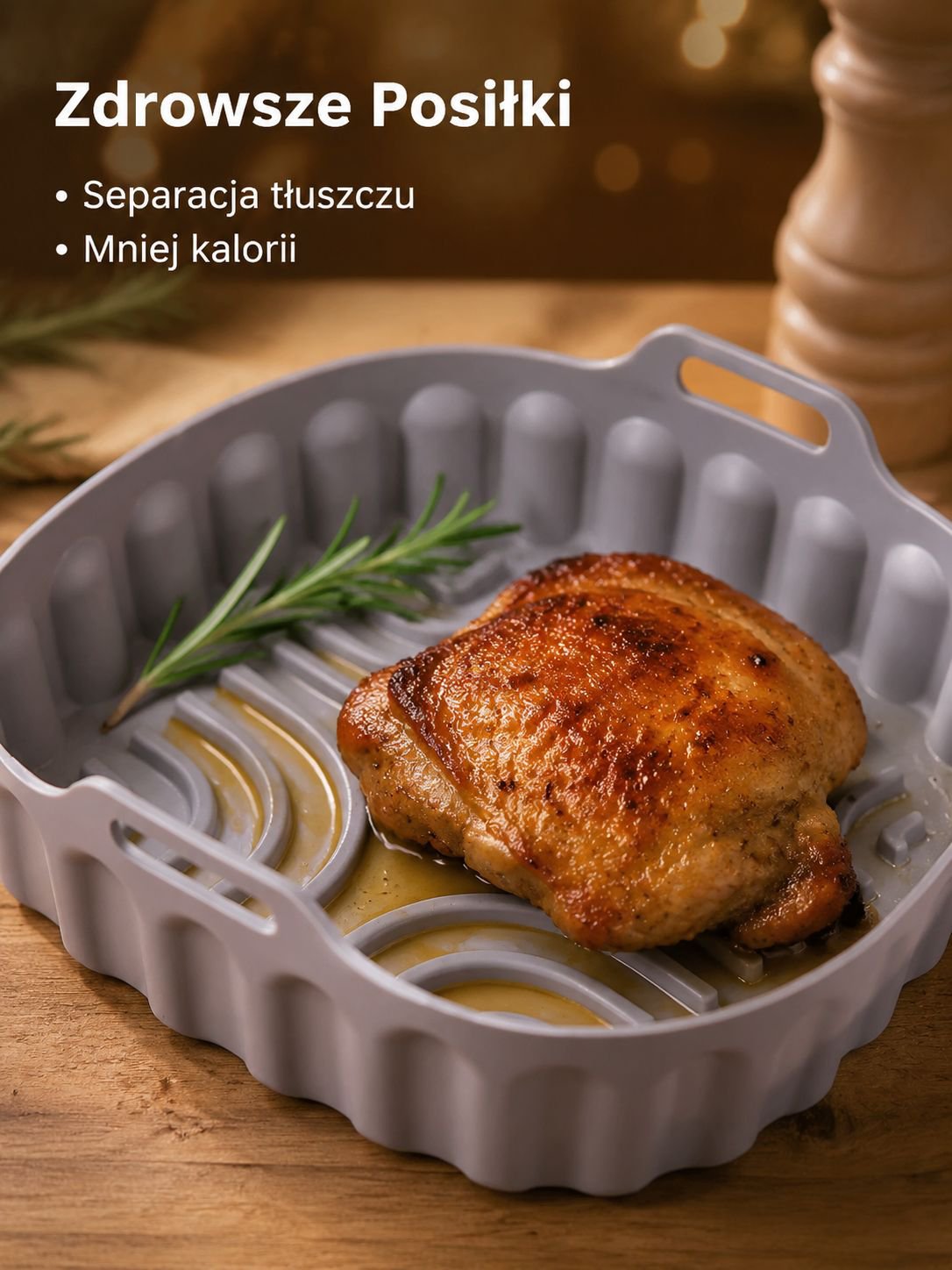 Silikonowa taca do pieczenia do frytkownicy powietrznej