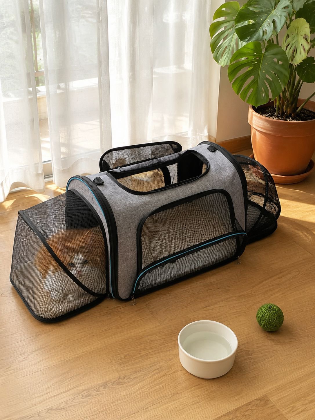 Lit extensible pour chat, sac de transport pour chat, sac de voyage pour chien (modèle le plus vendu