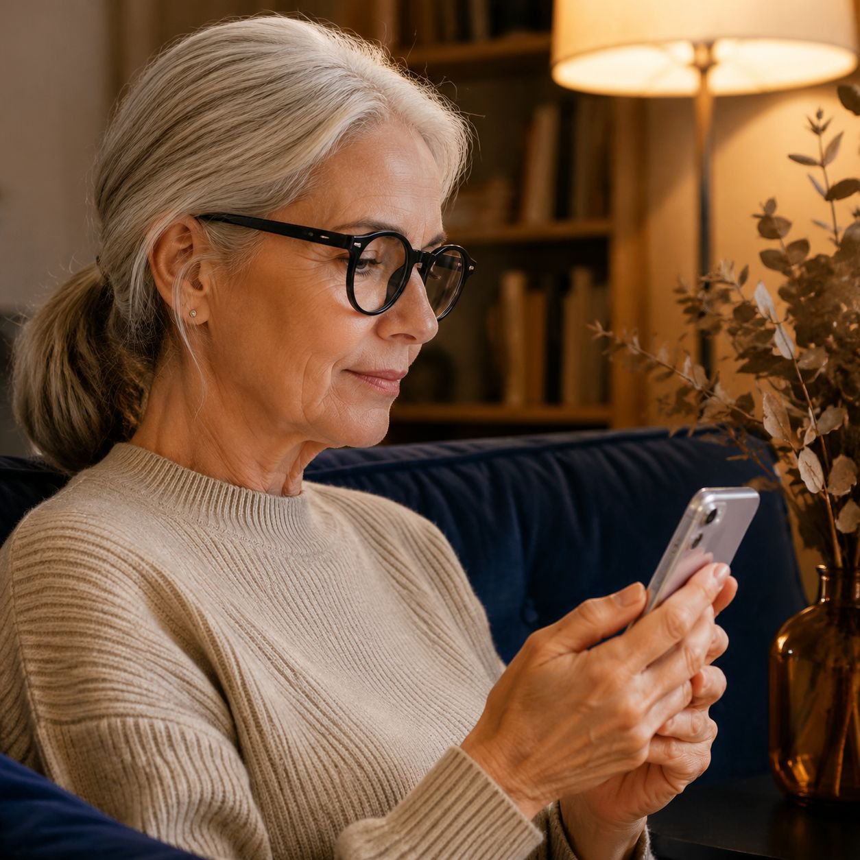 Photochromic Round Frame Reading Glasses