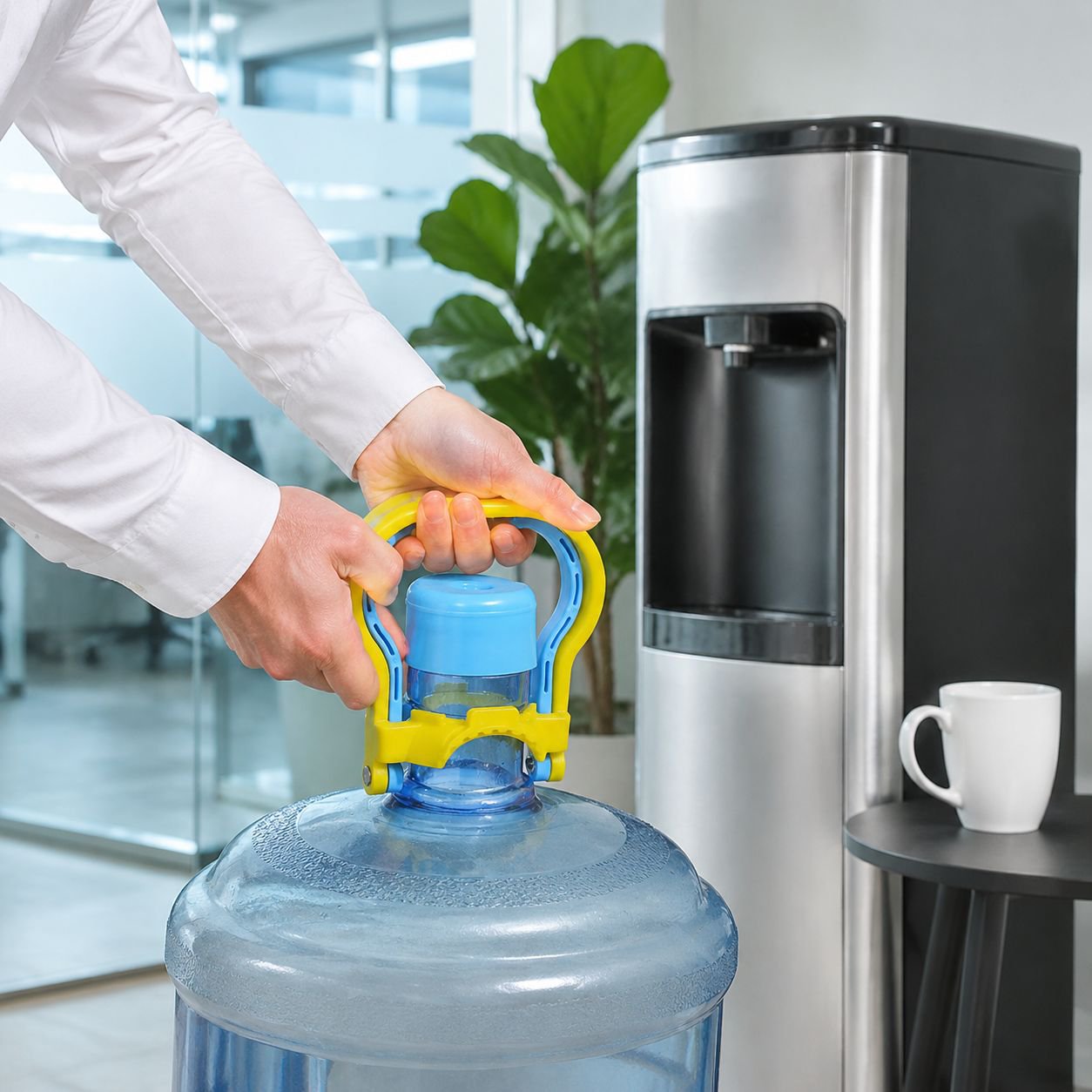 Mango reforzado para bidón de agua potable de plástico