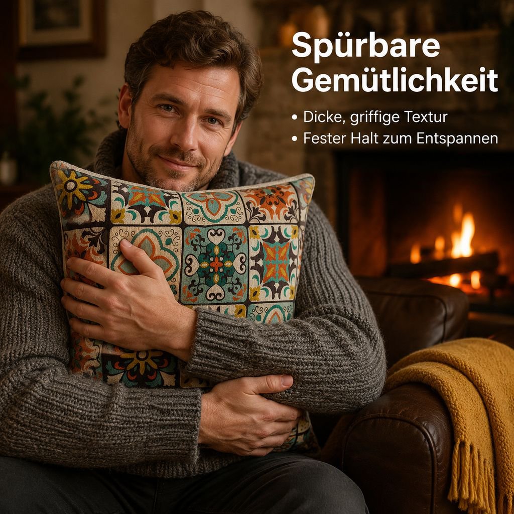 Hochwertiges Sofakissen im Bohème-Stil