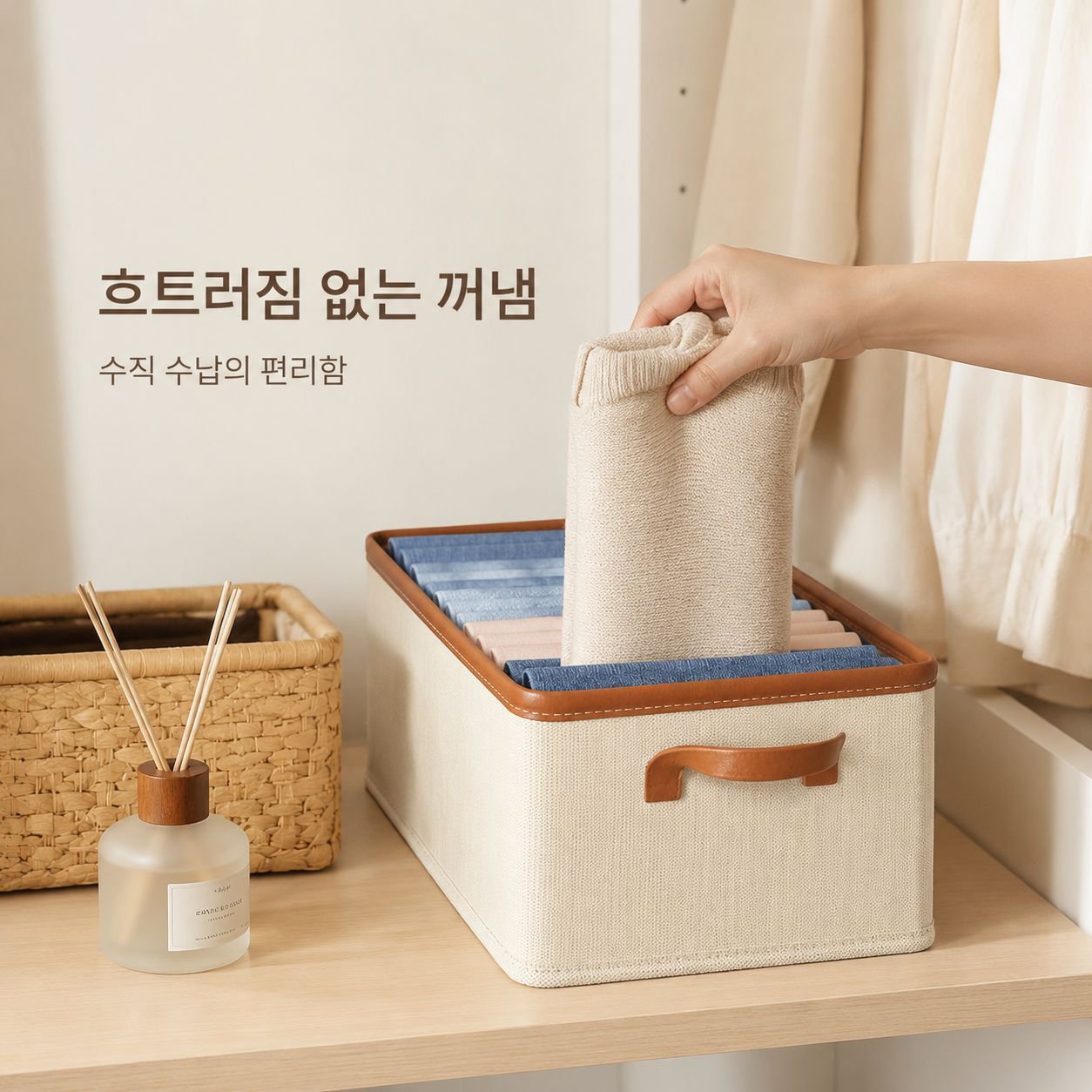 접이식 의류 수납함