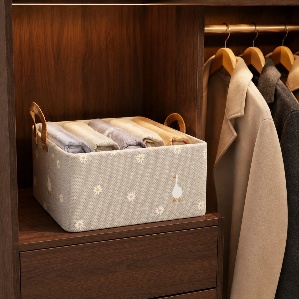 Collapsible storage box for space saving storage