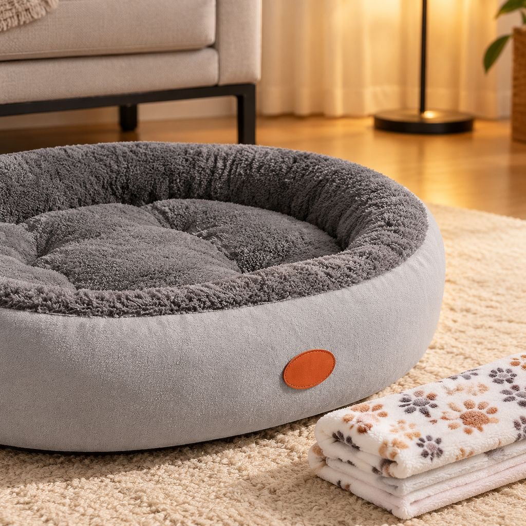 Cama de invierno para perros con espacio cómodo para descansar