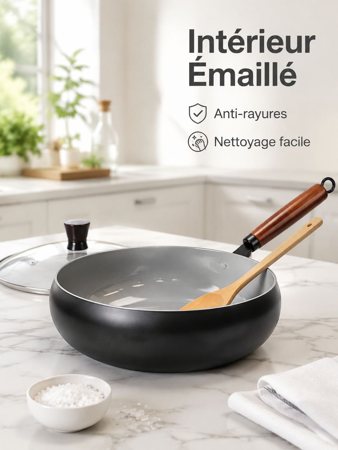 Casserole en fonte multifonction pour la maison