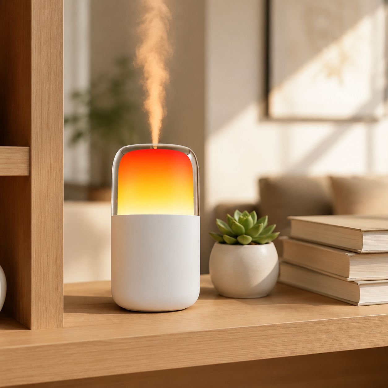 Omnidirectional atomization humidifier for fresh air