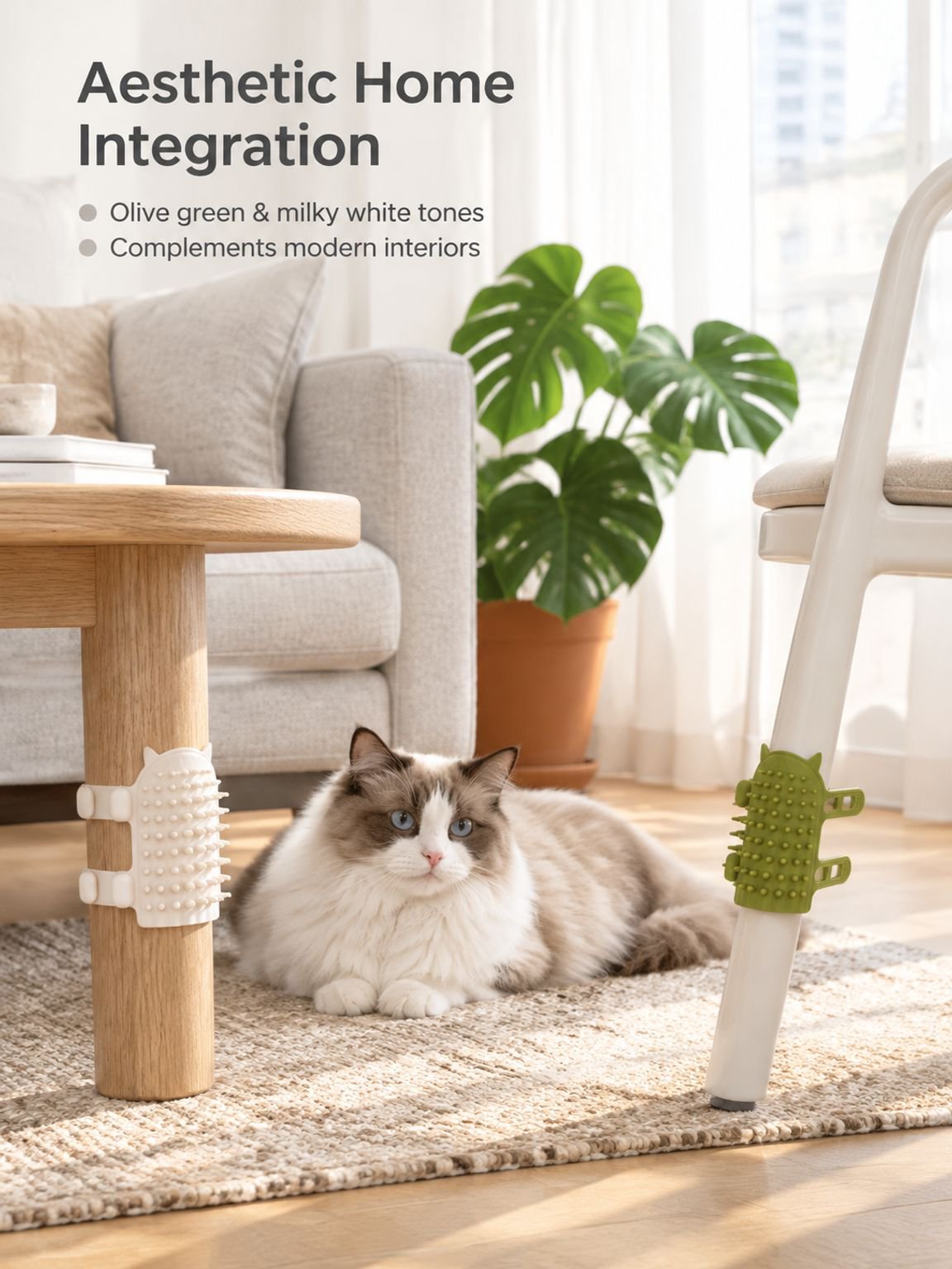 Cat scratching massage brush