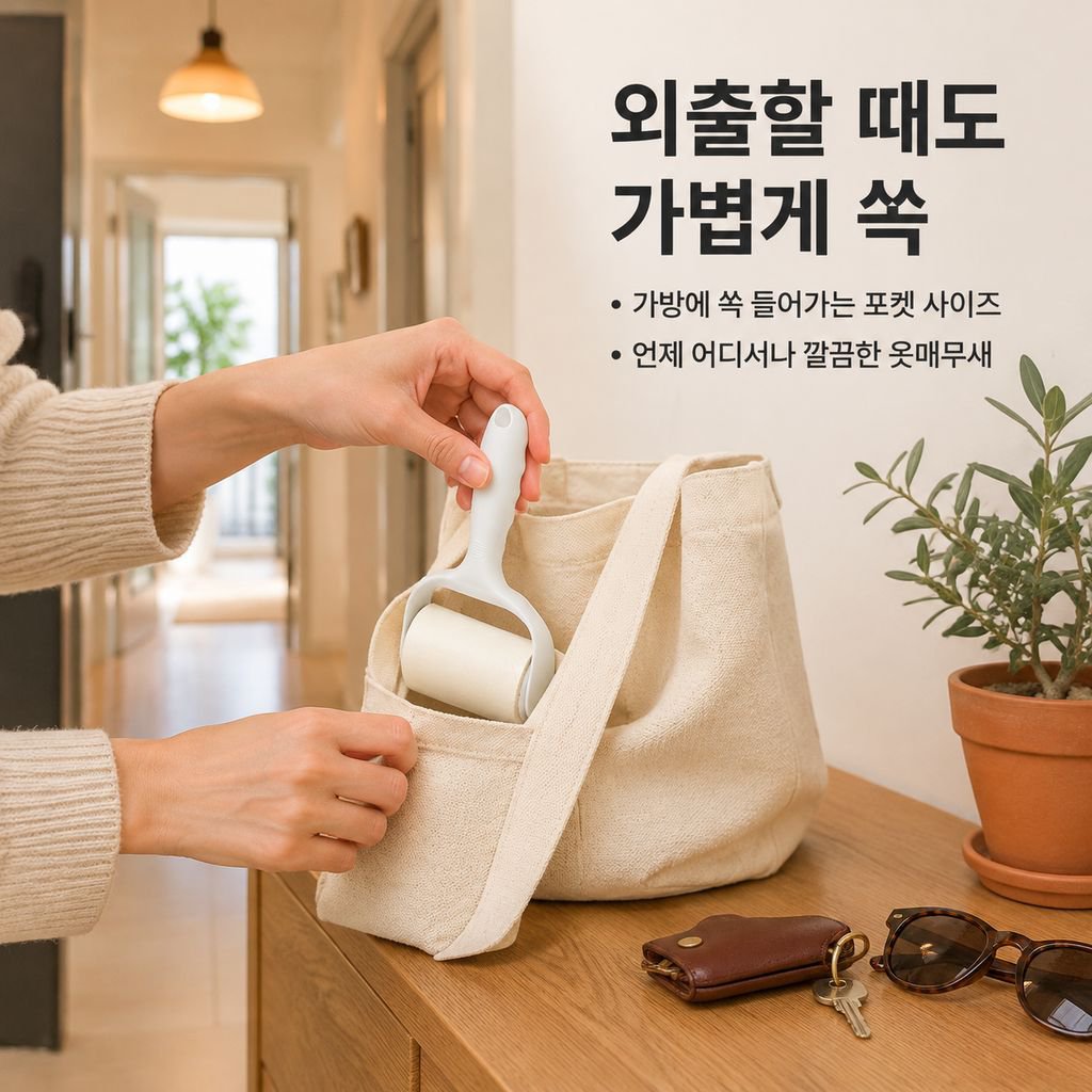 반려동물 의류용 뜯어쓰는 테이프 클리너 털 먼지제거 돌돌이