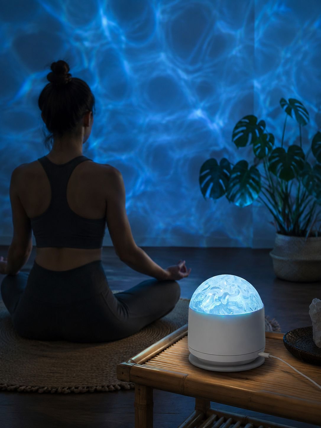 Proyector de llama creativa y aurora boreal para noches mágicas