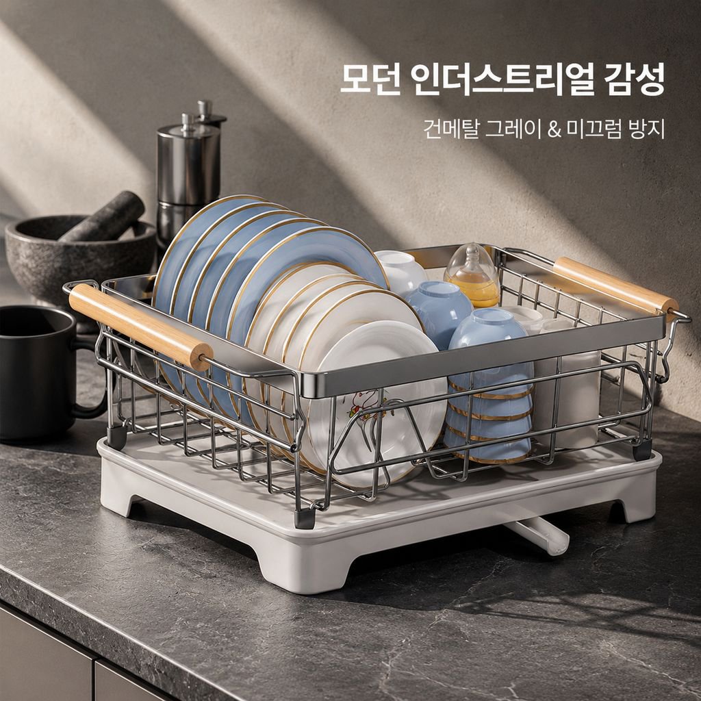 주방 그릇, 접시, 젓가락 정리장