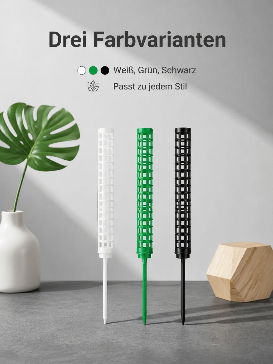 Plastik Wasser Moss Säule Moss Säule verbindbar Moss Stäbe Kokosbraun Stäbe