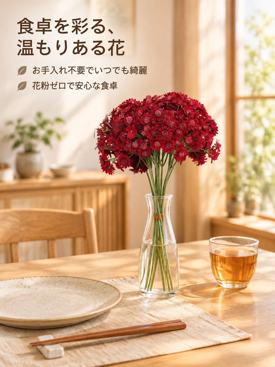 パストラルスタイル家庭用人工小デイジー装飾花
