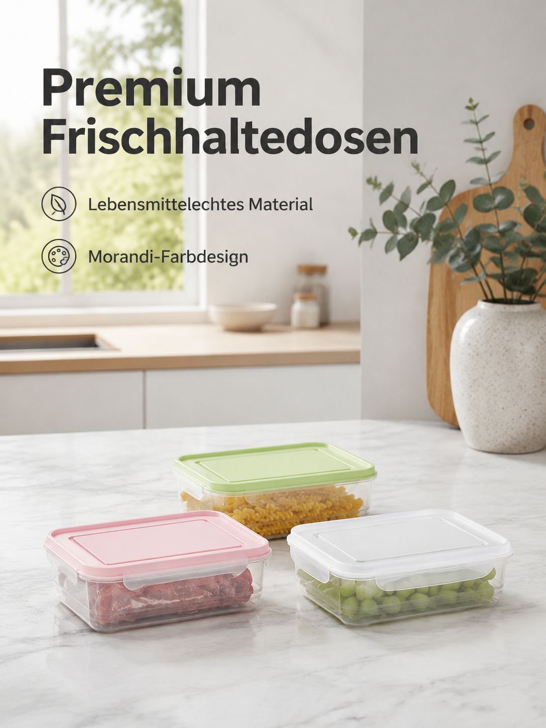 Lebensmittelechte Frischhalteboxen aus PP