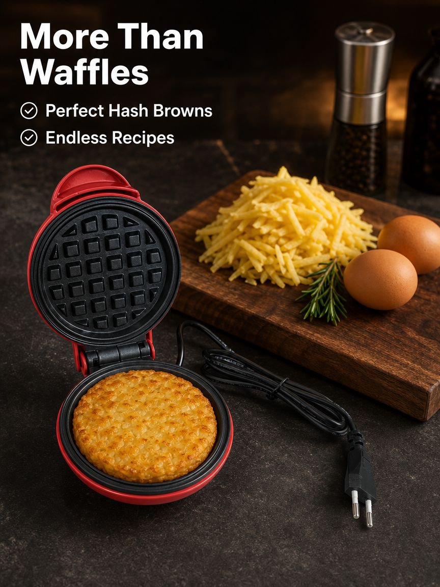 Home Portable Round Mini Waffle Maker