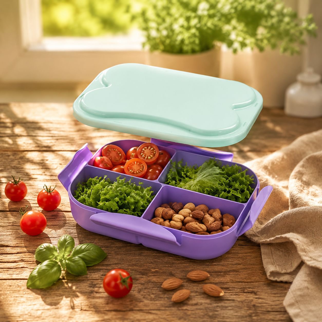 Bento box for healthy meal portions