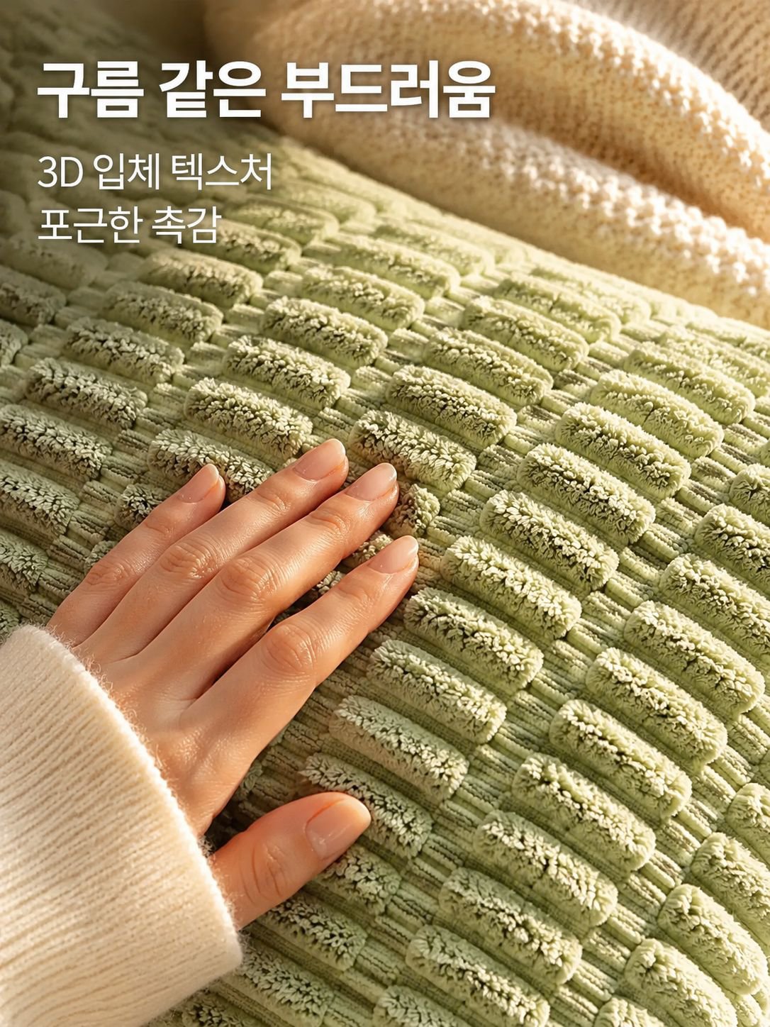 폭발적인 내장 입체 무늬 코듀로이 쿠션