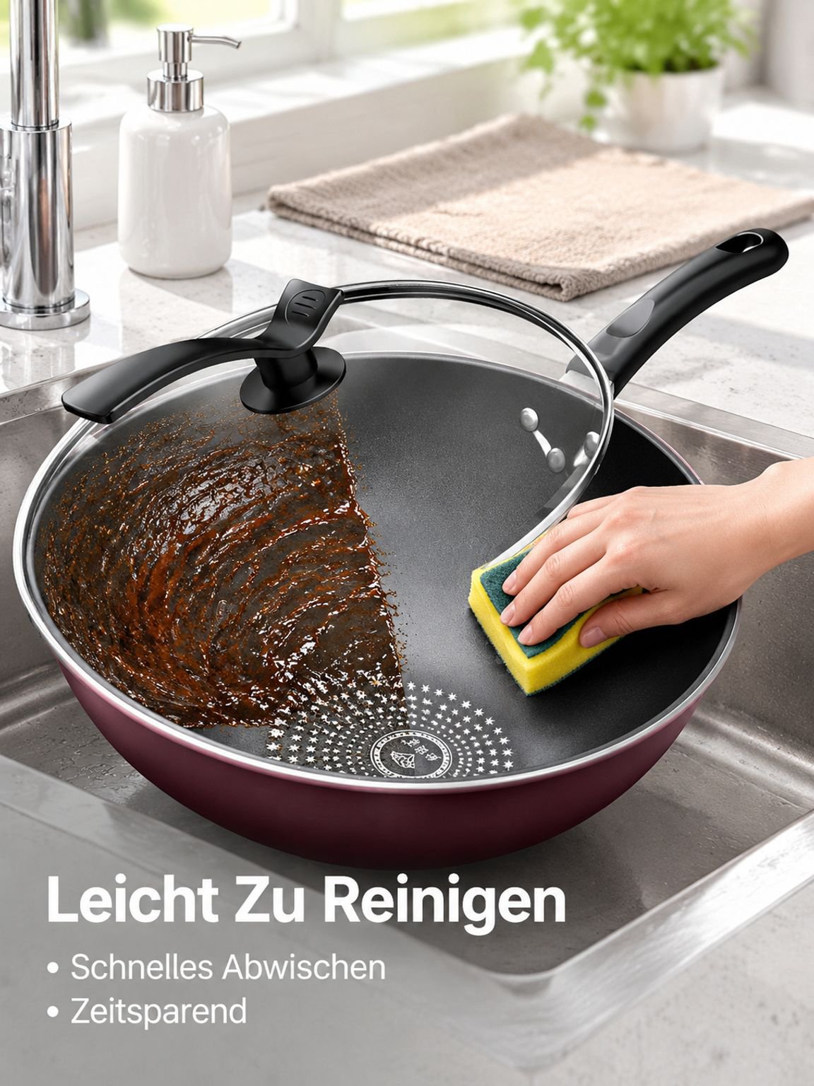 Diamantbeschichteter Antihaft-Wok
