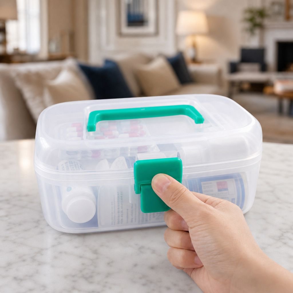 Compact pill organizer with multiple compartments