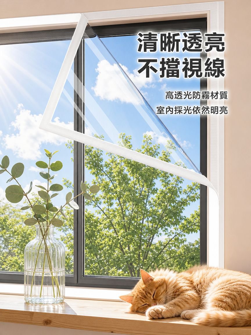 冬季保溫窗簾，密封防寒防風，防止窗戶結冰