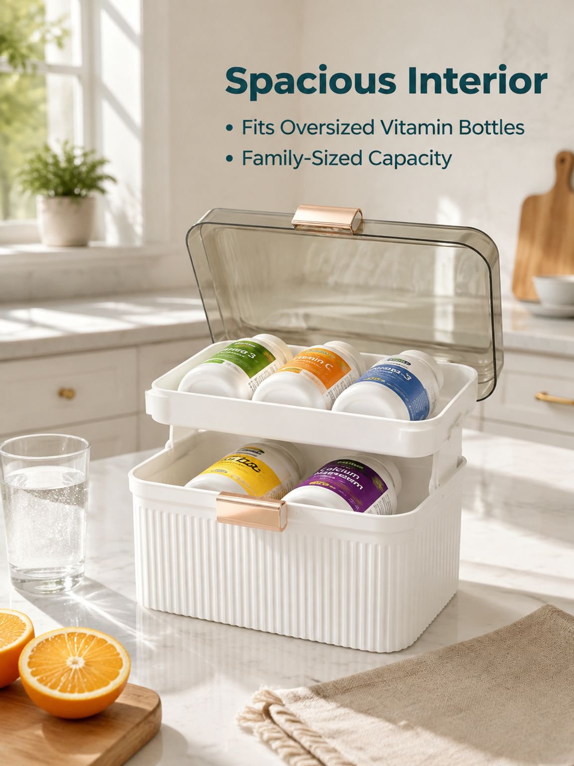 Large Capacity Multi-layer Medicine Box for Home Use