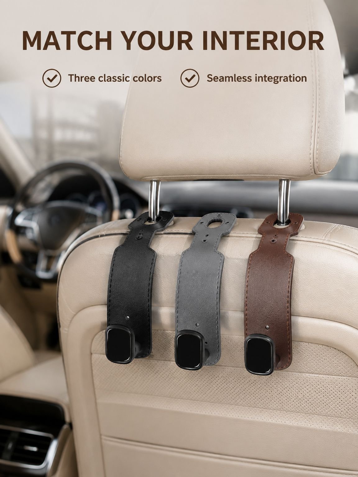 Multi-functional car seat backrest