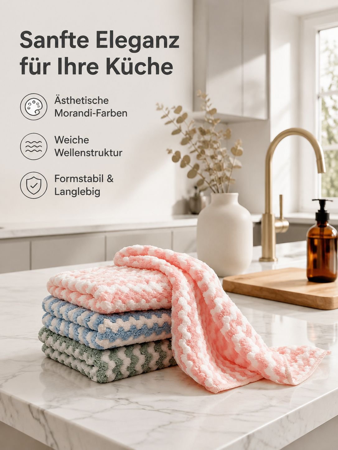 Verdicktes kationisches Korallenfaser-Putztuch