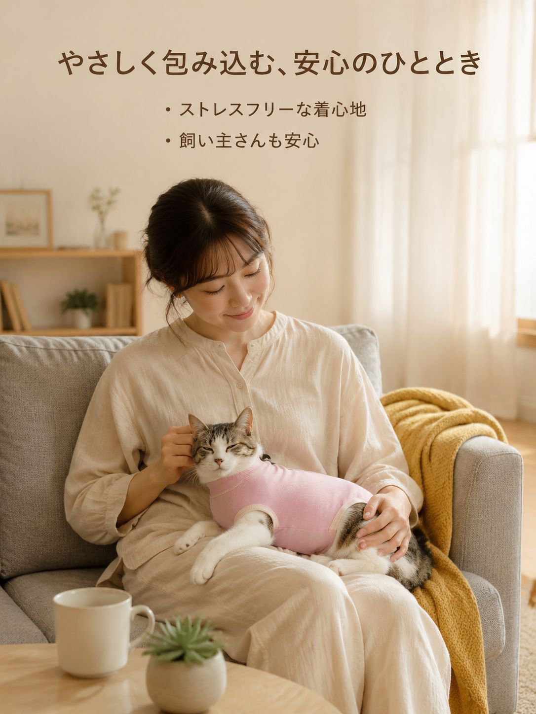 ペット避妊手術後舐め防止服